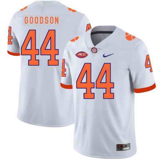 Clemson Tigers 44 B.J. Goodson White Nike College Football Jersey